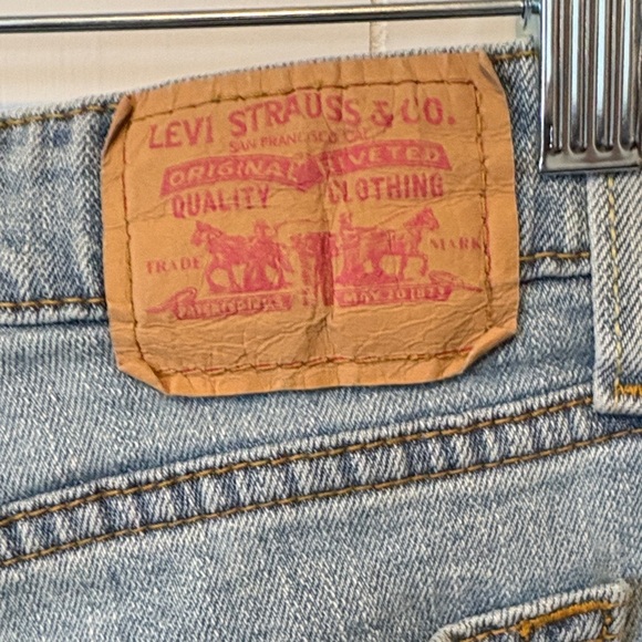 Levi's Super Low 518 Light Blue Flare Jeans - Picture 5 of 9